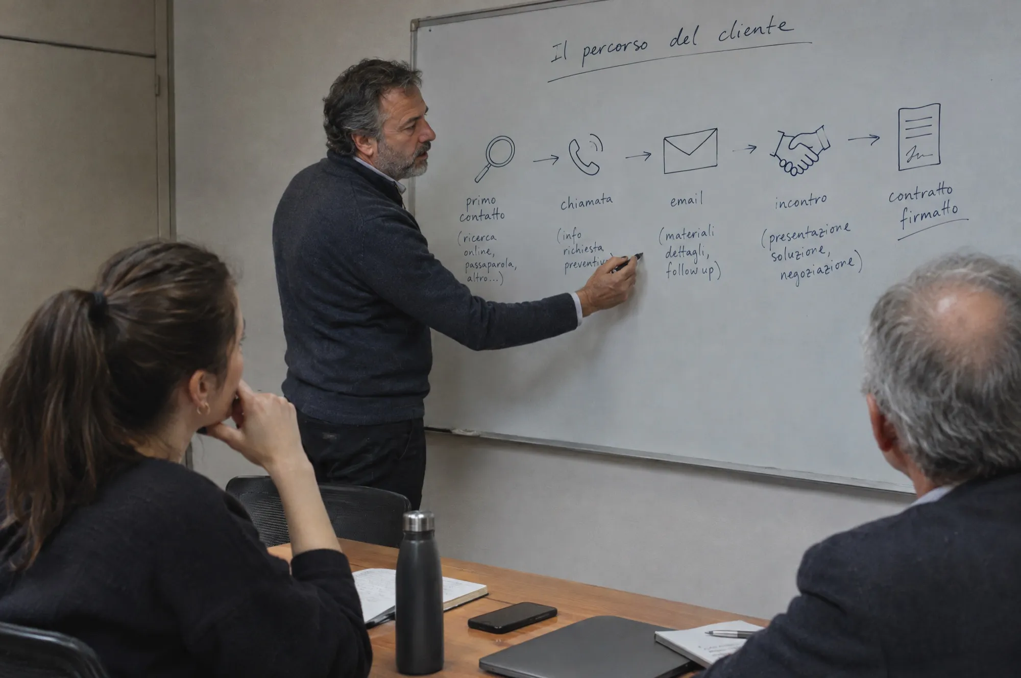 Schema di attribuzione dal primo contatto alla vendita