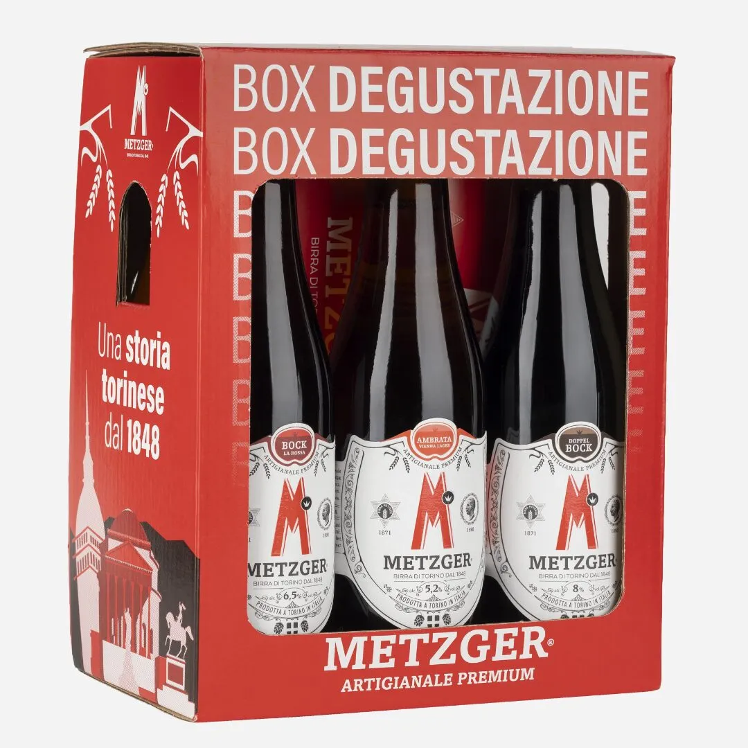 Box degustazione Metzger con tre bottiglie