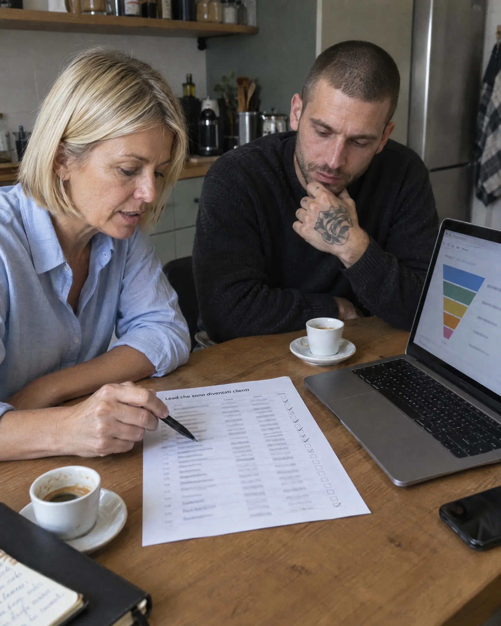 Dopo la chiamata il commerciale aggiorna la trattativa nel CRM